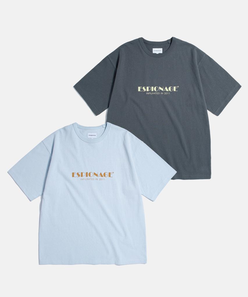 ESPIONAGE Cinema Logo Heavyweight Tee Slate