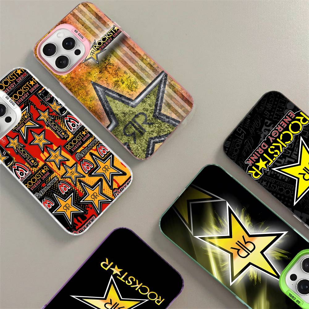 Rockstar Energy Drink Phone Case For IPhone 17 16 Plus Pro Max 15 14 13 12 11 Matte Colorful Covers