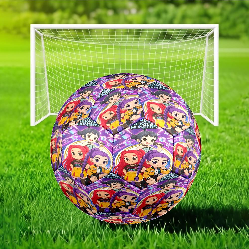 Kpop Demon Hunter Starlight Adventure Size 5 Soccer Ball, Suitable for Training and Matches, High-Elasticity, Wear-Resistant Material Gift for Fan