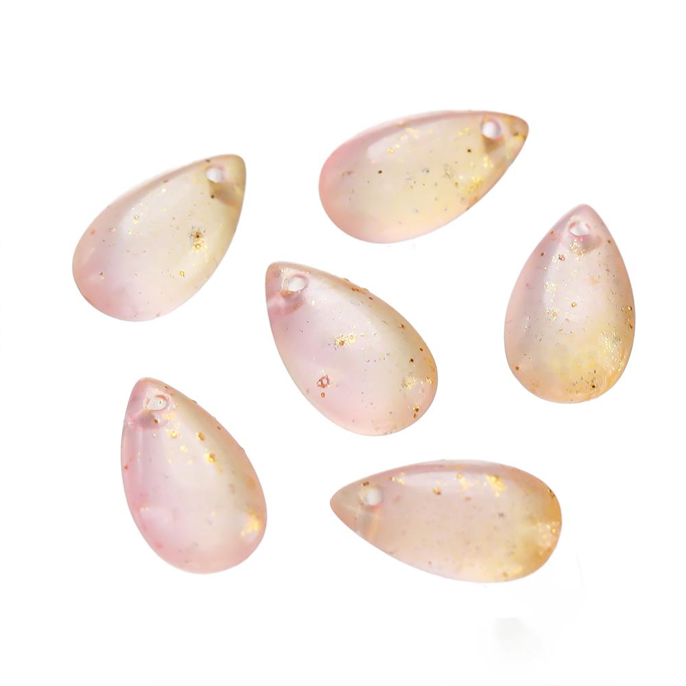 10pcs 8*14mm Water Drop Shaped Glass Pendants Czech Loose Spacer Beads For DIY Crafts Necklace Bracelet Charm Jewelry Making