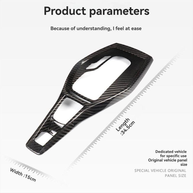 Precise Dry Carbon Fiber Trim Cover For Camaro 2016-2023 Car AT Gear Shift Panel Cover Parts