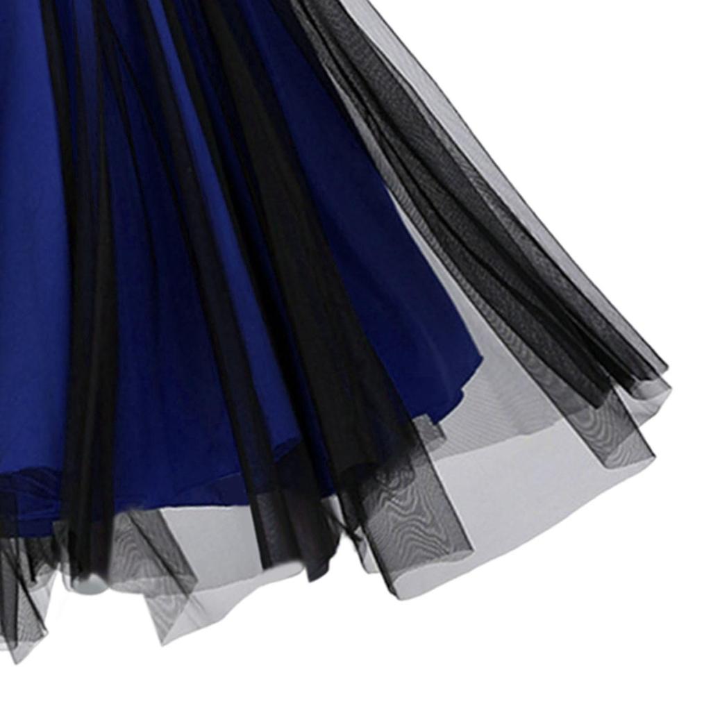 Women Ballroom Dance Skirt Latin Dance Dress Long Swing Skirt for Latin Stage Performance Party Dance Practice Competition Show
