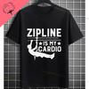 Funny Zipline This Is How I Fly Ziplining Graphic TShirt Pure Cotton Round Neck Short Sleeve Casual Sports Outdoor Tshirt