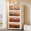 Foldable Multi-Layer Storage Cabinet for Clothing, Snacks, Books, and Toys