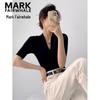 Women's V-Neck Slim Fit Five-Quarter Sleeve Top