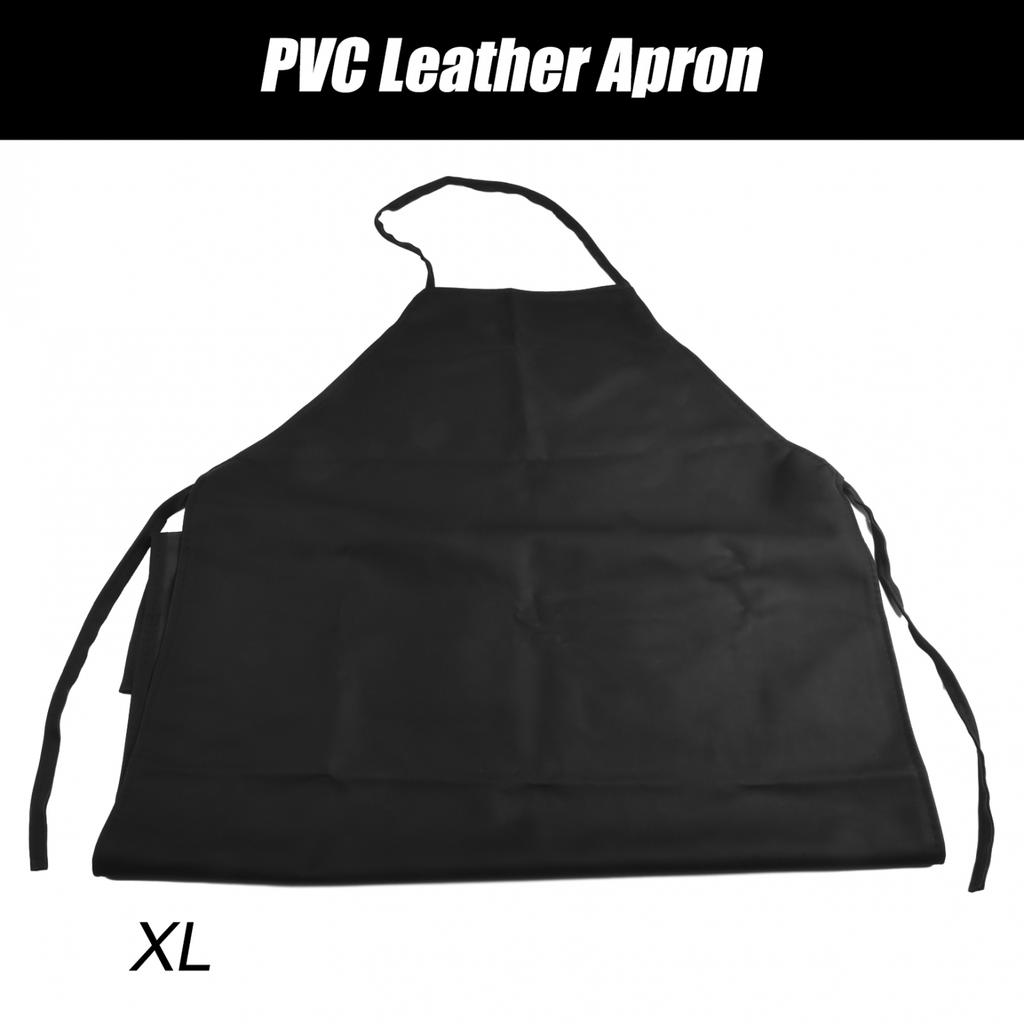 Olejoodpudivá kuchyňská zástěra PVC kůže hnědá pohodlná