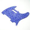 SCORELAY PICKS Telecaster Pickguard Blue [Floral Engraving]