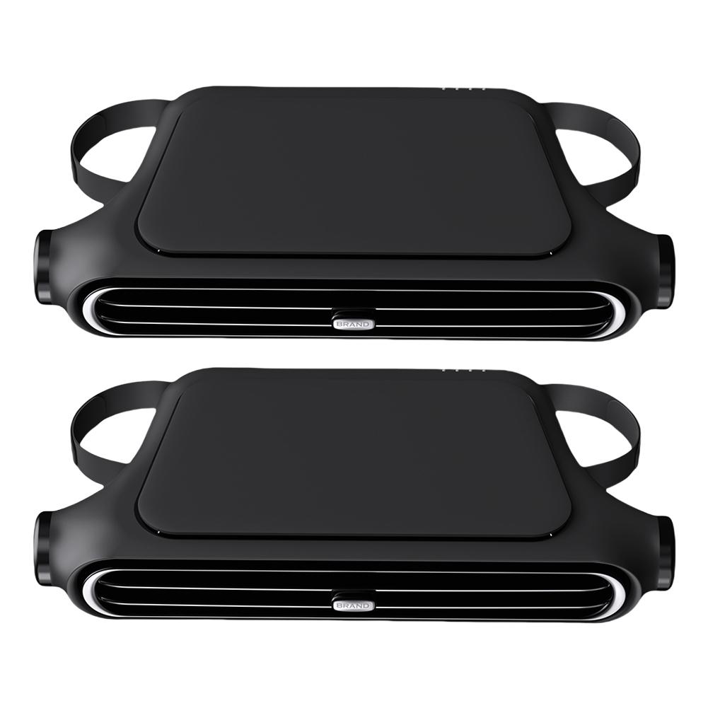 Car Headrest Cooling Air Fan 3 Speeds Adjustable Car Interior Rear Headrest Fan Cooler Air Cooling Fan Summer Car Accessories