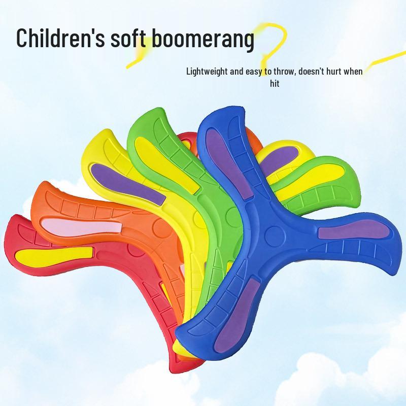 Children's Soft Three-Leaf Returnable Boomerang for Outdoor Parent-Child Play
