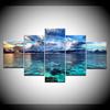 5 Pannelli/pezzo Stampa HD Vasto mare nuvole paesaggio marino poster murali moderni Pittura Artistica su Tela Per decorazione soggiorno di casa