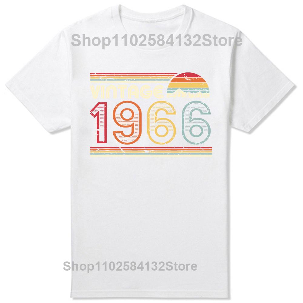 58th Birthday 58 Years Man Woman Retro Vintage 1966 Gift T Shirts Summer Father Mother Husband Cotton Streetwear Tshirt