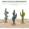ARTIBETTER 3pcs Artificial Cactus Green Simulated Cactus Artificial Sand Decor Faux Succulent Decor Fake Cacti Plants Table Ornament Centerpieces for