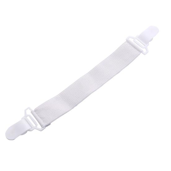 4Pcs Bed Sheet Holder Adjustable Length Elastic Nylon Bed Sheet Clips Straps Sheet Holder Mattress Clips for Bedroom