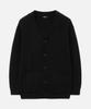 Draw Fit Oversized Bulky V-Neck Cardigan [Black]