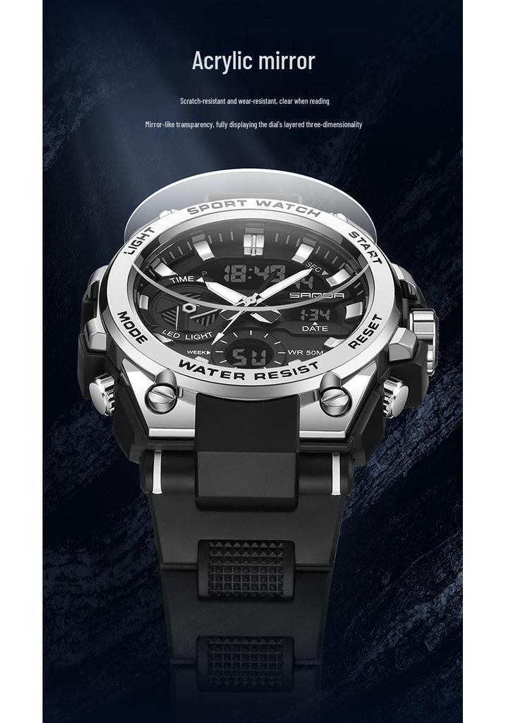 Sanda Waterproof Multifunction Student Sports Watch with Outdoor Features and Douyin Live Hot Design