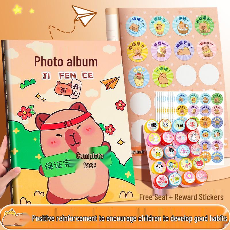 Primary School Reward Collection Book: Points, Medals, Stickers, and Stamps for Kids