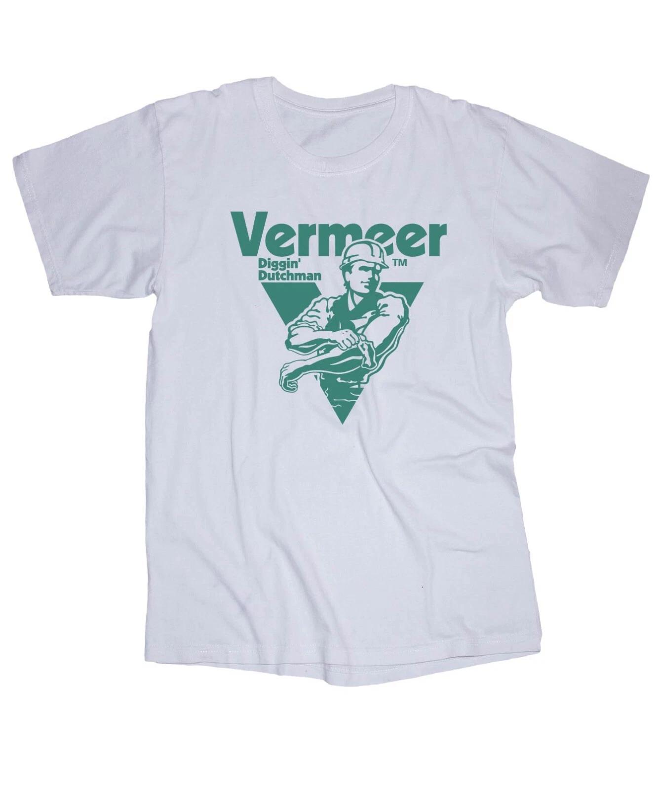 

Vermeer Diggin Dutchman logo white T-shirt Crane 4XL