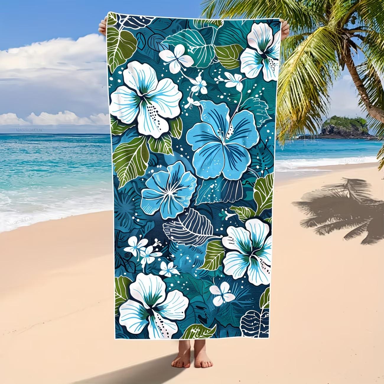 Oversized Hawaiian Hibiscus Beach Towel XL