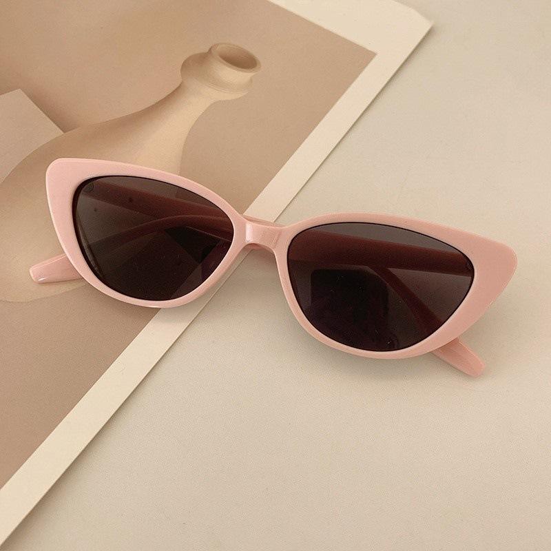 

Retro luxurious Cat Eye Sunglasses Women Small Frame Sun Protection Sun Glasses 90s Glasses UV400 Shades Women Summer Eyewear розовый