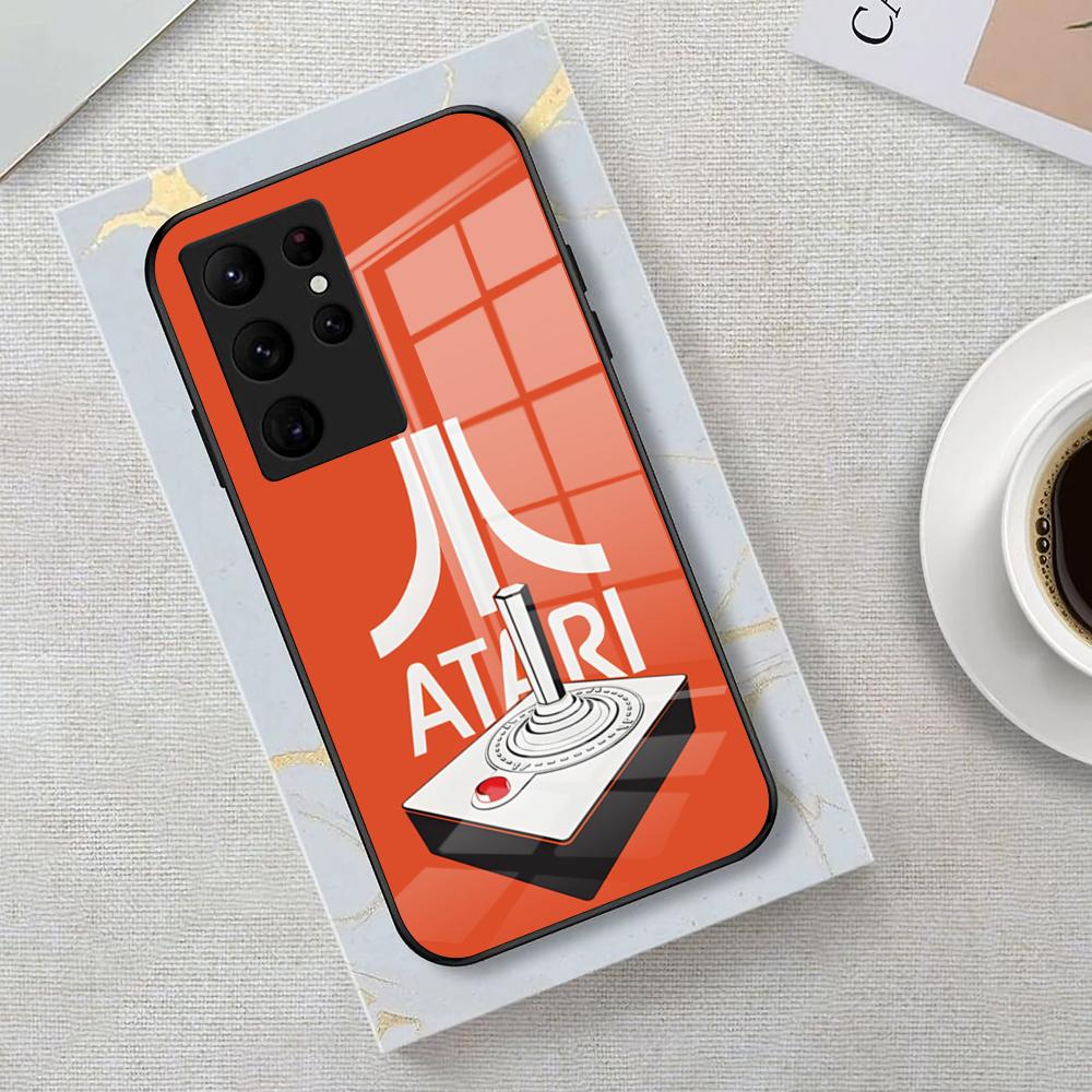 Game Atari Phone Case For Samsung S26 S25 Edge Ultra 23 22 21 20 Ultra Plus S24 Fe Glass Cover
