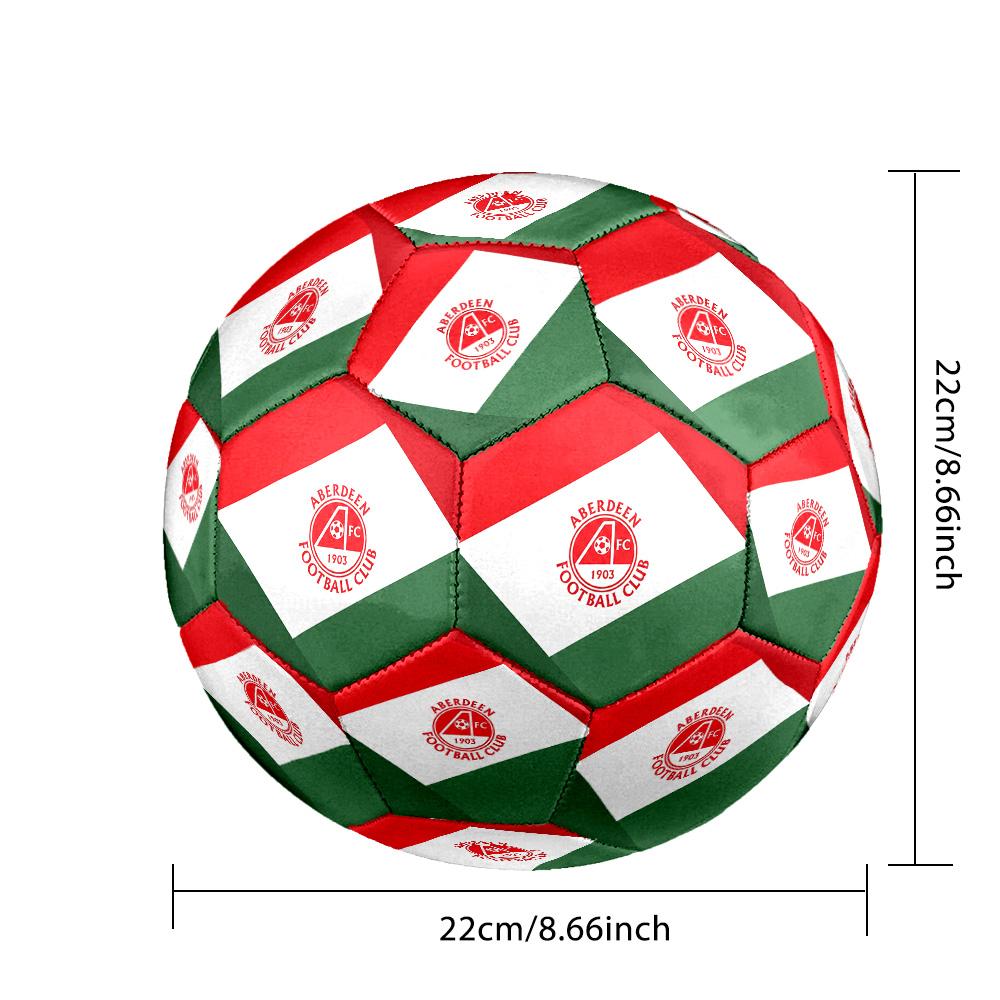 Aberdeen FC Size 5 Standard Football Durable Training Match Soccer Ball for Adult Outdoor Sports