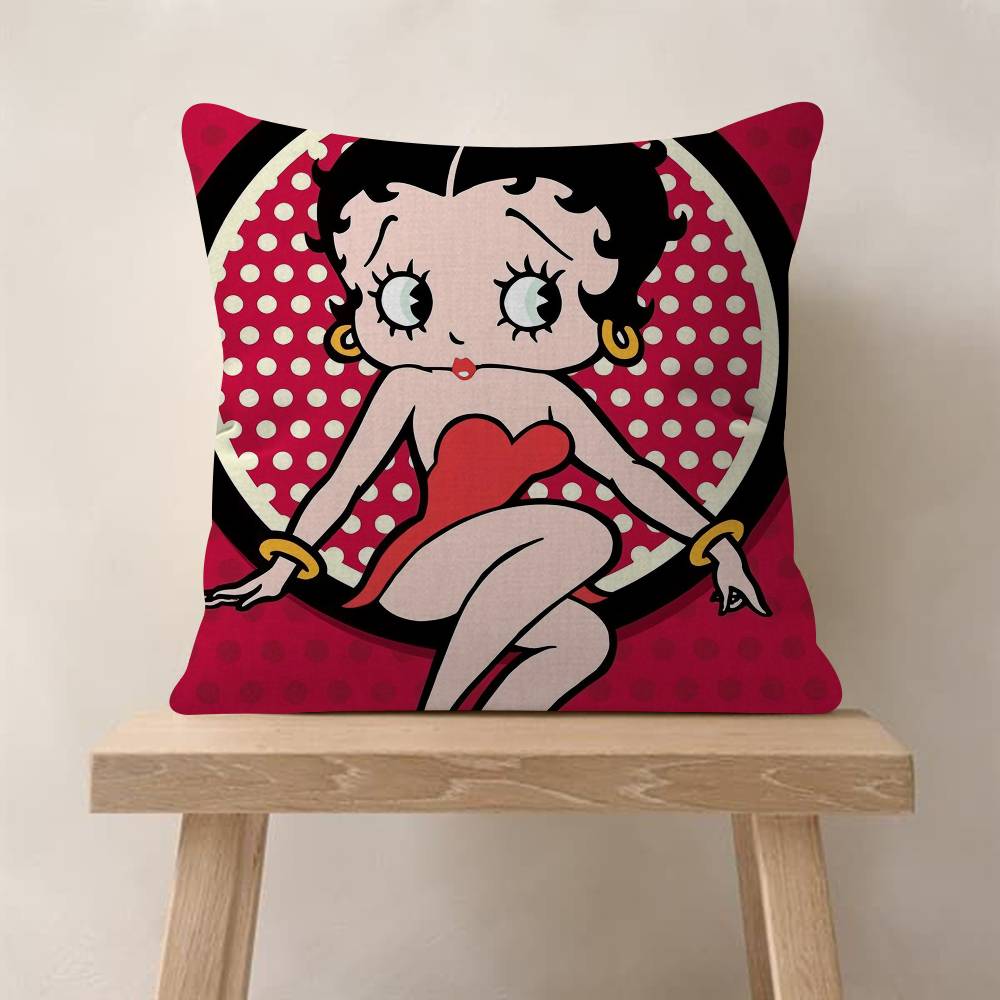 Pretty Cartoon BBetty Bboop Pillow Gift Home Office Decoration Bedroom Sofa Car Cushion Cover Case x