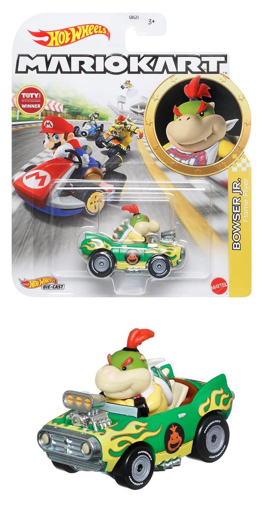 Hot Wheels Bowser Hot Rod 3 and HDB27 Green Jr./Fire (Ages up)