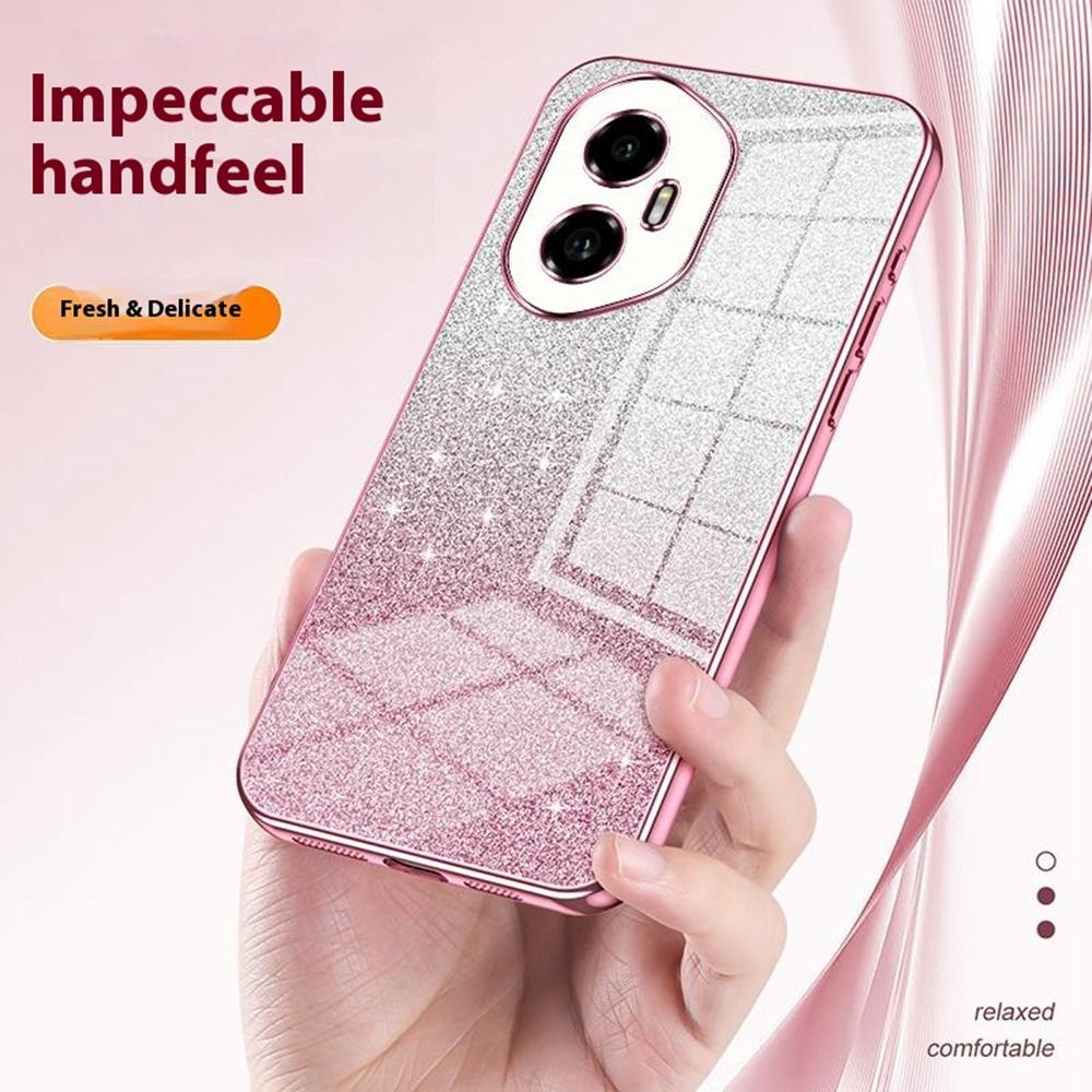 For Honor 300 Case Electroplating Gradient Glitter TPU Phone Cover