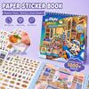 Paper Sticker Book Airplane Theme Miniature Scene Sticker Landscape Sticker  Stationery Supplies