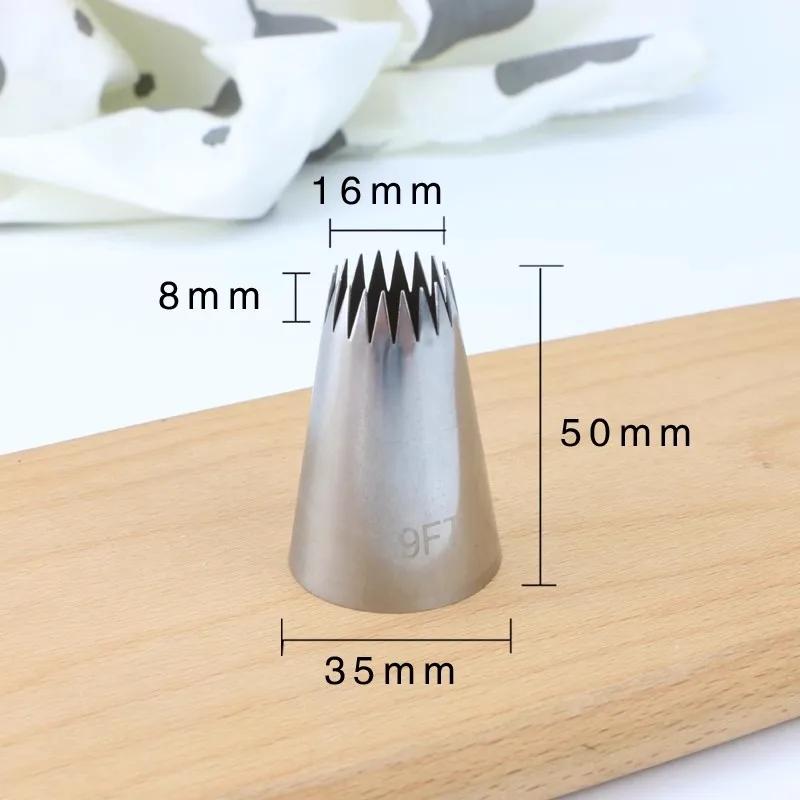 3pcs #9FT #D66 #199 Open Star Cupcake Icing Piping Nozzles Cake Decorating Tools Pastry Tips