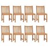 VidaXL 9-piece Garden Dining Set 200 X 100 Cm In Solid Teak Wood 3059946