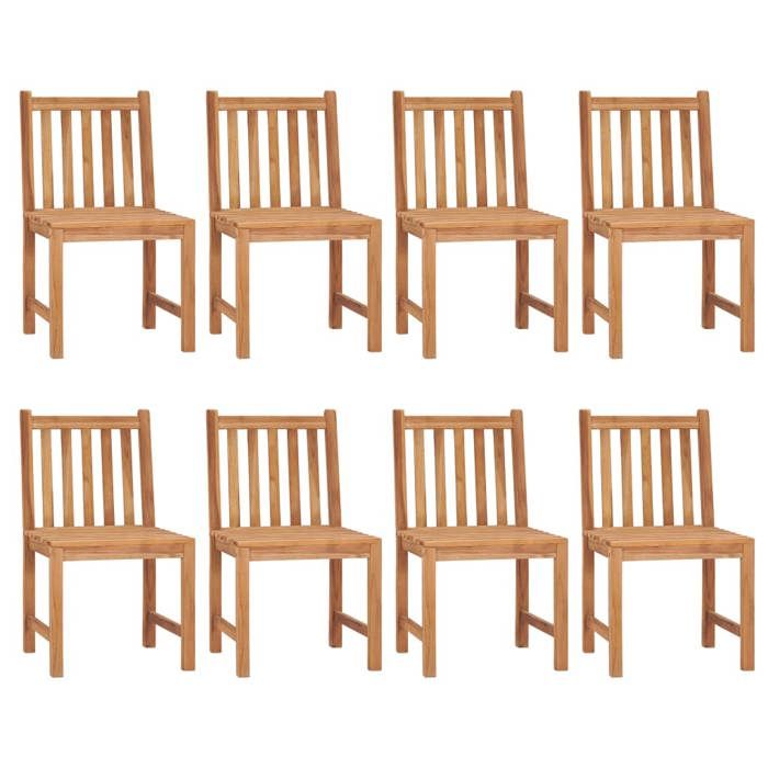 VidaXL 9-piece Garden Dining Set 200 X 100 Cm In Solid Teak Wood 3059946