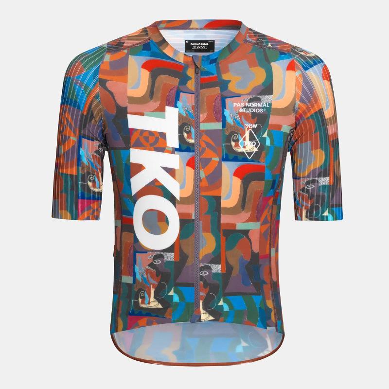 Men's and Women's Road Clothes Painted Version Quick-drying Pneumatic Short-sleeved Cycling Clothes 2026 Summer Breathable Cycling Clothes Set