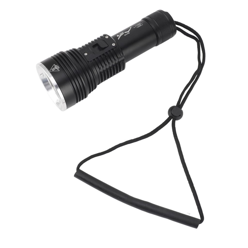 Tauchtaschenlampe 3800LM 100m IPX8 Wasserdicht 3 Beleuchtungsmodi Tauchlampe für Unterwasseraktivitäten
