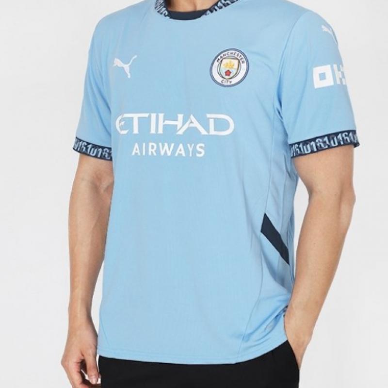 Puma Short Sleeve Jersey Manchester City 2024 25 Home Jersey Man City