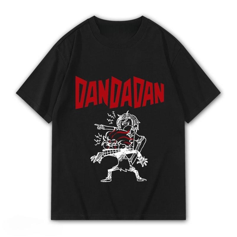

Dandadan Graphic Print Autumn Pure Cotton Mens and Womens Tshirt Short Sleeve Street Fashion Trend Clothing Anime TShirt S
