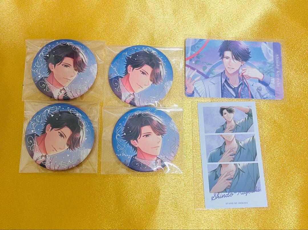 [USED] Stand My Heroes Shindo Kiyoshi White Day Can Badge 9th Anniversary Bonus Item