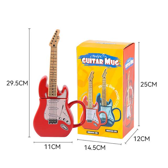 Type of Creative Guitar Shape Mug High-capacity Ceramic 450 Cup Novelty Gift