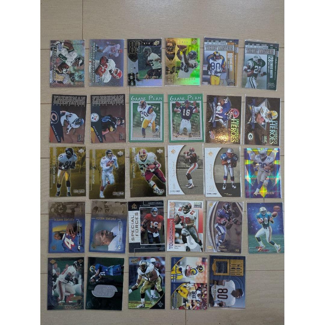 Used NFL trading cards serialized bulk sale