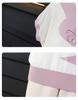 Women's Summer Ice Silk Short-Sleeve Knit Top - Loose Fit, Round Neck for Middle-Aged and Older
