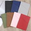 Simple Solid Color Passport Cover Multifunctional Pu Leather Card Holder Passport Clip Airplane Check-In Ticket Folder Travel