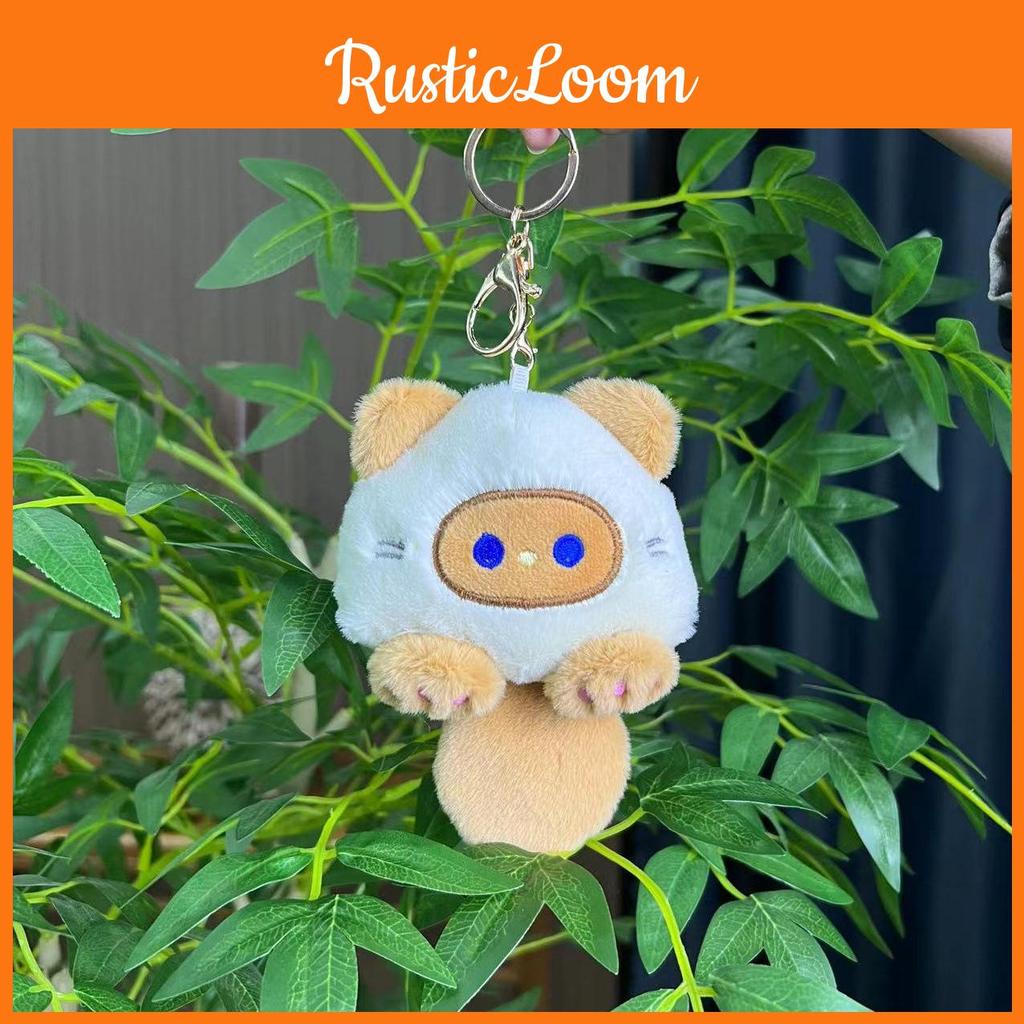 Cute Super Cat Plush Charm With Squeaky Noise Ideal For Bags And Accessories Key