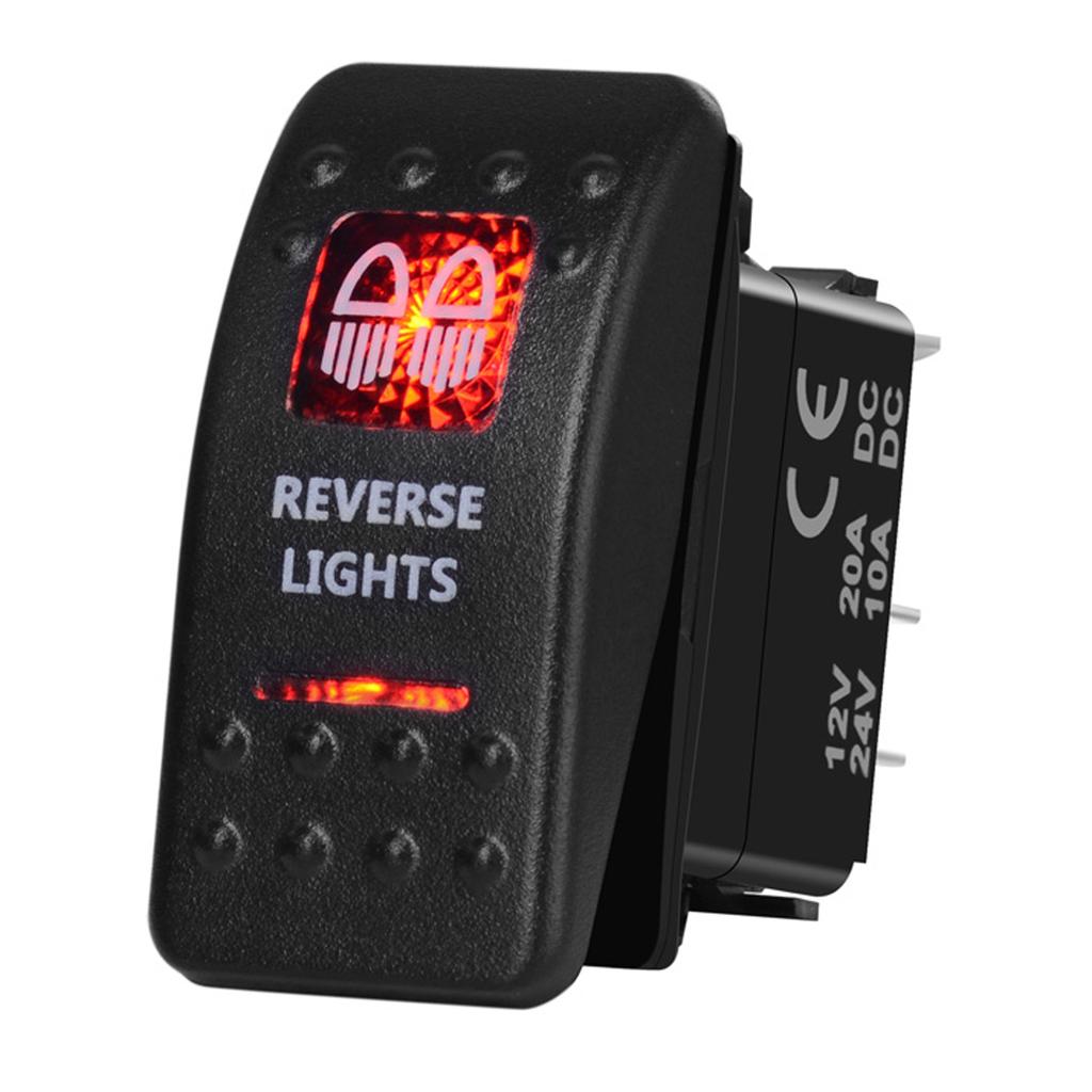 12V Led Boat Switch Red Light Car Switch Waterproof ON OFF/ ON OFF ON / Momentary for Carling NARVA Contura Truck Bus Off Road