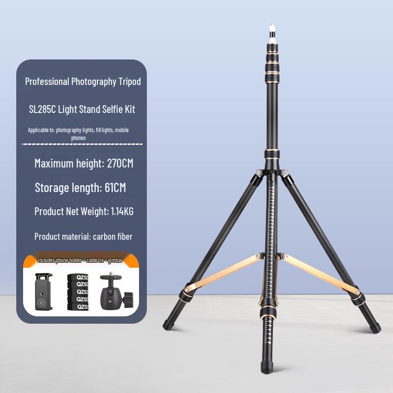 SL255 Carbon Fiber Reverse-Folding Portable Photography Light Stand