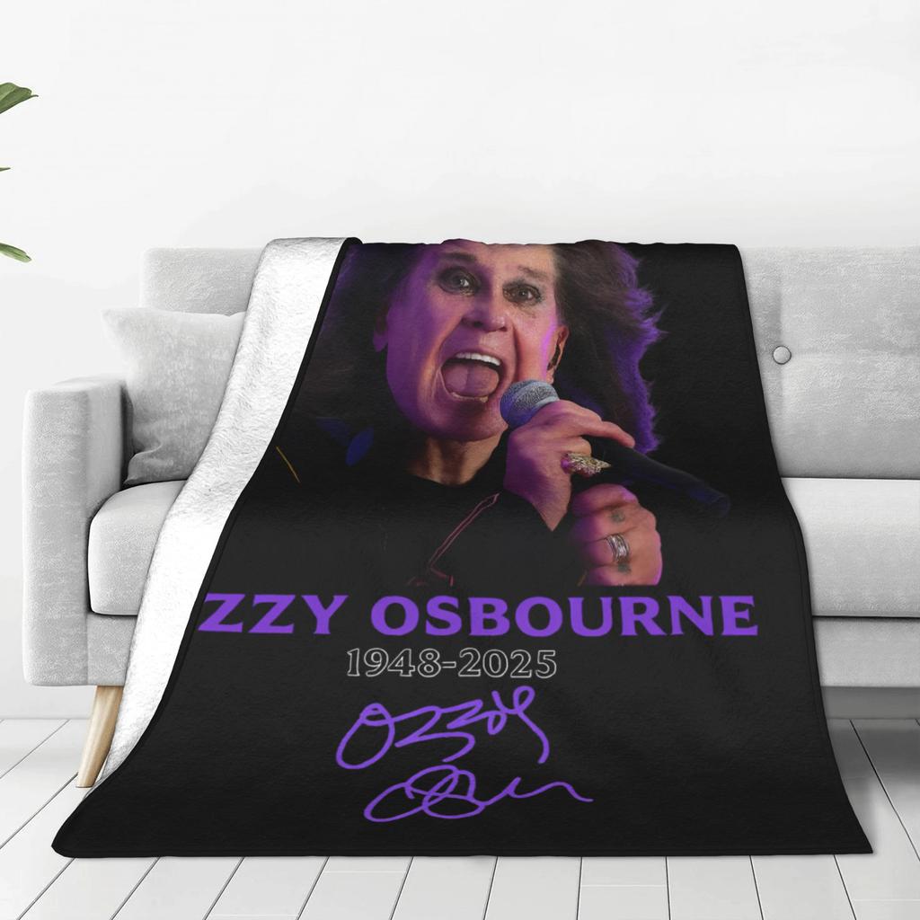 Black Sabbath Ozzy Osbourne Deky Zpátky na začátek Teplá plyšová přehozová deka pro domácí dekoraci Flanelové přehozy na postel