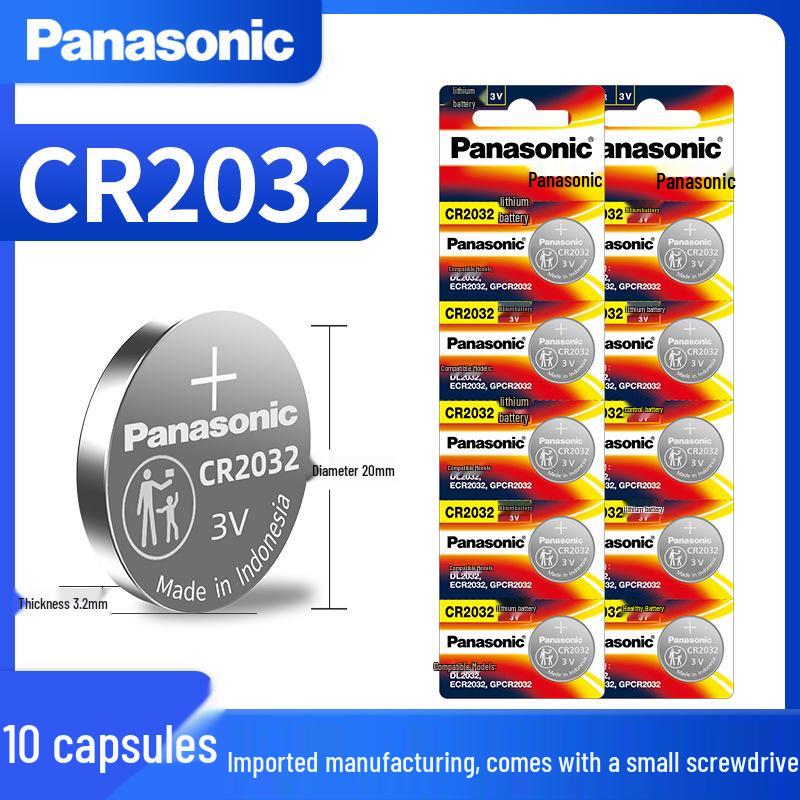 CR2032/CR2025 3V Lithium Button Battery for Motherboards, Remote Controls, Scales, and Cars