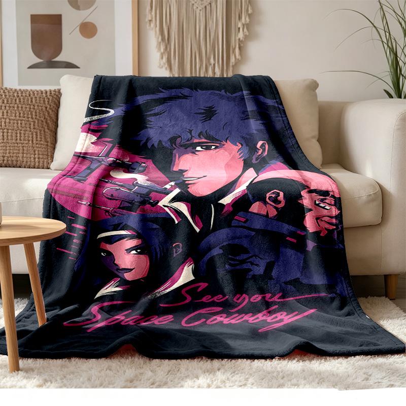 Cowboy Bebop Soft and comfortable flannel Suitable for sofas living rooms outdoor camping travel and also makes a great anniversary gif