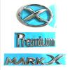 JLPC6 1 Pcs 3D ABS MARK X Emblem Premium Car Badge X Rear Truck Car Stickers Decor For Toyota MARKX MARK-X Car Accessories