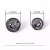 5pcs High-End Glass Colored Rhinestone Buckle Shirt Shirt Cardigan Sweater Button Round Versatile Small Fragrant Decorative Button