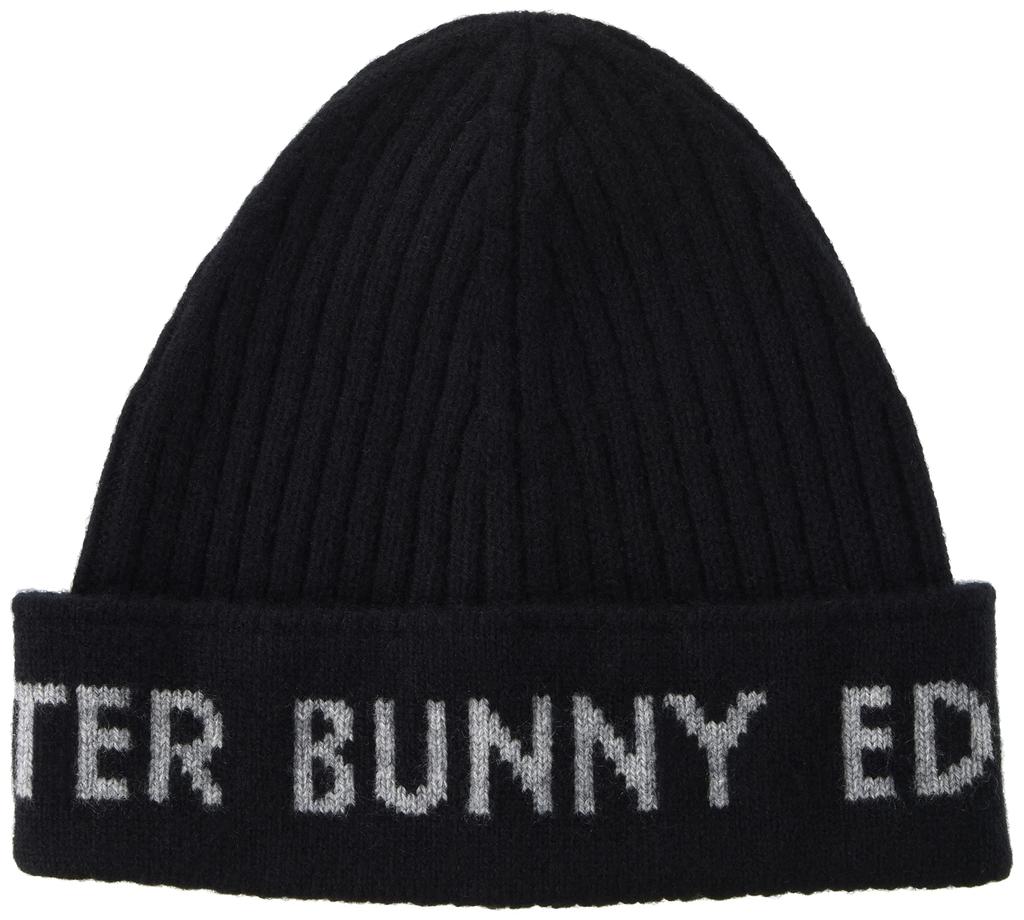 [Master Bunny] Unisex Knit Cap (Cashmere Knit)  Golf Hat  758-1287009 010Black FR